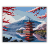 Számfestő.hu Fuji Hegy és Pagoda Cseresznyevirággal - számfestő készlet
