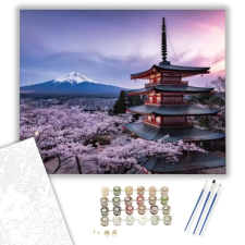 Számfestő.hu Fuji Hegy - számfestő készlet – 80×100 cm (Keret nélkül) kreatív és készségfejlesztő
