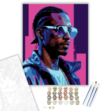 Számfestő.hu Futuristic Zenész Portré - számfestő készlet – 40×50 cm (Keretre feszítve) kreatív és készségfejlesztő