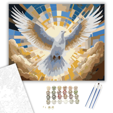 Számfestő.hu Galamb Olajággal - számfestő készlet – 40×50 cm (Keretre feszítve) kreatív és készségfejlesztő