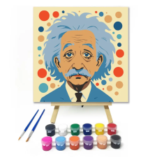 Számfestő.hu Gondolkodó tudós - gyerek számfestő készlet – 30×30 cm (Keretre feszítve) kreatív és készségfejlesztő