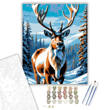 Számfestő.hu Havas Tájak Uralkodója - számfestő készlet – 40×50 cm (Keretre feszítve) kreatív és készségfejlesztő