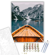 Számfestő.hu Hegyekben csónakázni - számfestő készlet – 60×70 cm (Keret nélkül) kreatív és készségfejlesztő