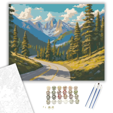 Számfestő.hu Hegyi Út Fensége - számfestő készlet – 50×60 cm (Keret nélkül) kreatív és készségfejlesztő