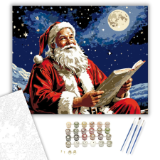 Számfestő.hu Holdfényes Téli Történetek - számfestő készlet – 40×50 cm (Keretre feszítve) kreatív és készségfejlesztő