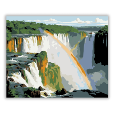 Számfestő.hu Iguazú-vízesés Szivárvánnyal - számfestő készlet kreatív és készségfejlesztő