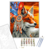 Számfestő.hu Indián róka - számfestő készlet – 40×50 cm (Keretre feszítve)