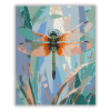 Számfestő.hu Iridescent Dragonfly with Colorful Wings - számfestő készlet