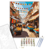 Számfestő.hu Jaipur Élénk Piac - számfestő készlet – 40×50 cm (Keretre feszítve)