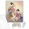 Számfestő.hu Japán Klasszikus Zenész - számfestő készlet – 80×100 cm (Keretre feszítve)