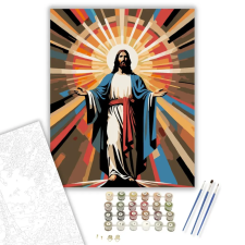 Számfestő.hu Jézus Feltámadása - számfestő készlet – 60×70 cm (Keret nélkül) kreatív és készségfejlesztő