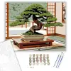 Számfestő.hu Juniper Bonsai a Tatami Szobában - számfestő készlet – 40×50 cm (Keretre feszítve)
