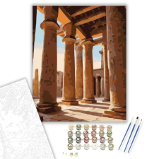 Számfestő.hu Karnak Templom Oszlopcsarnoka - számfestő készlet – 60×70 cm (Keret nélkül) kreatív és készségfejlesztő