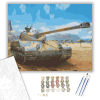 Számfestő.hu Katonai Tank - számfestő készlet – 40×50 cm (Keretre feszítve)