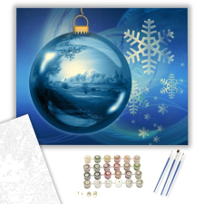 Számfestő.hu Kékség - számfestő készlet – 40×50 cm (Keretre feszítve) kreatív és készségfejlesztő