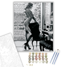 Számfestő.hu Készülödő hölgy - számfestő készlet – 40×50 cm (Keretre feszítve) kreatív és készségfejlesztő