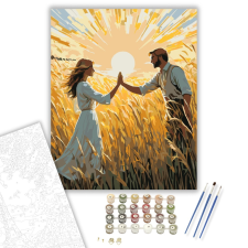 Számfestő.hu Kézfogás a Mezőn - számfestő készlet – 40×50 cm (Keretre feszítve) kreatív és készségfejlesztő