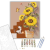 Számfestő.hu Kiscica napraforgója - számfestő készlet – 40×50 cm (Keretre feszítve)