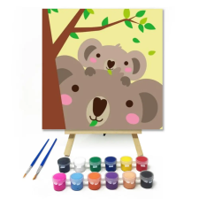 Számfestő.hu Koalák - gyerek számfestő készlet – 50×50 cm (Keret nélkül) kreatív és készségfejlesztő