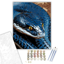 Számfestő.hu Kobra Kiterjesztett Csuklyával - számfestő készlet – 40×50 cm (Keretre feszítve) kreatív és készségfejlesztő