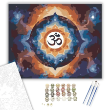 Számfestő.hu Kozmikus Om Szimbólum - számfestő készlet – 80×100 cm (Keret nélkül) kreatív és készségfejlesztő