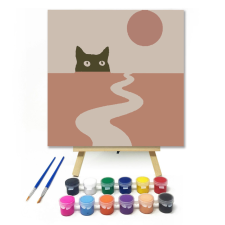 Számfestő.hu Leselkedő - gyerek számfestő készlet – 40×40 cm (Keret nélkül) kreatív és készségfejlesztő