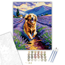 Számfestő.hu Lila Levendula Reggel - számfestő készlet – 40×50 cm (Keretre feszítve) kreatív és készségfejlesztő