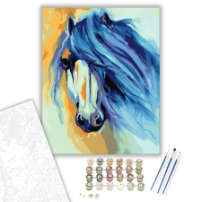 Számfestő.hu Ló sörény - számfestő készlet – 40×50 cm (Keretre feszítve) kreatív és készségfejlesztő