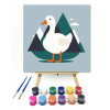Számfestő.hu Lúd a hegy előtt - gyerek számfestő készlet – 50×50 cm (Keretre feszítve)