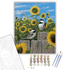 Számfestő.hu Madárkák - számfestő készlet – 40×50 cm (Keretre feszítve) kreatív és készségfejlesztő