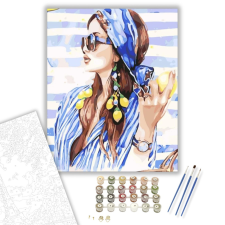 Számfestő.hu Manöken - számfestő készlet – 40×50 cm (Keretre feszítve) kreatív és készségfejlesztő