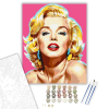 Számfestő.hu Marilyn Monroe Pop Art Portré - számfestő készlet – 40×50 cm (Keretre feszítve)