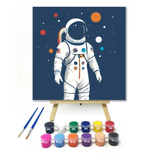 Számfestő.hu Messze a földtől - gyerek számfestő készlet – 30×30 cm (Keretre feszítve) kreatív és készségfejlesztő