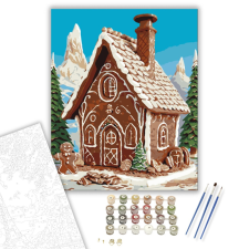 Számfestő.hu Mézeskalács Mesesikátor - számfestő készlet – 40×50 cm (Keretre feszítve) kreatív és készségfejlesztő