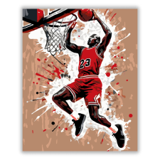 Számfestő.hu Michael Jordan Legendás Zsákolás - számfestő készlet kreatív és készségfejlesztő