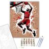 Számfestő.hu Michael Jordan Legendás Zsákolás - számfestő készlet – 40×50 cm (Keretre feszítve)