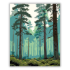 Számfestő.hu Misztikus Ködös Fenyőerdő - számfestő készlet