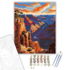Számfestő.hu Naplemente a Grand Canyon Felett - számfestő készlet – 40×50 cm (Keretre feszítve)