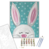 Számfestő.hu Nyuszifül - húsvéti számfestő készlet – 40×50 cm (Keretre feszítve)