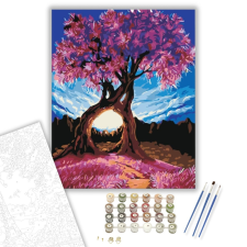 Számfestő.hu Ölelő Fák - számfestő készlet – 40×50 cm (Keretre feszítve) kreatív és készségfejlesztő