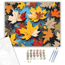 Számfestő.hu Őszi Levélkoncert - számfestő készlet – 40×50 cm (Keretre feszítve) kreatív és készségfejlesztő