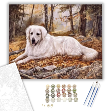 Számfestő.hu Őszi pihenő - számfestő készlet – 40×50 cm (Keretre feszítve) kreatív és készségfejlesztő