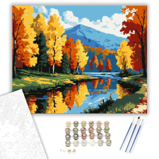 Számfestő.hu Őszi Szimfónia - számfestő készlet – 40×50 cm (Keretre feszítve) kreatív és készségfejlesztő
