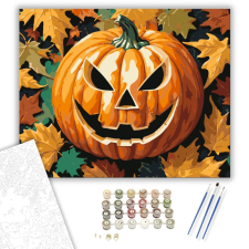 Számfestő.hu Őszi Tökfej - számfestő készlet – 40×50 cm (Keretre feszítve) kreatív és készségfejlesztő