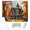 Számfestő.hu Őszi viktoriánus ház - számfestő készlet – 50×60 cm (Keret nélkül)