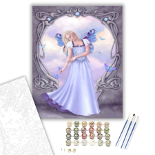 Számfestő.hu Pillangó szárnyakkal - számfestő készlet – 50×60 cm (Keretre feszítve) kreatív és készségfejlesztő