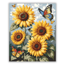 Számfestő.hu Pillangók és Napraforgók - számfestő készlet kreatív és készségfejlesztő