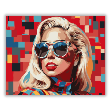 Számfestő.hu Pop Art Stílusú Énekesnő Portré - számfestő készlet kreatív és készségfejlesztő