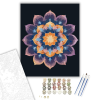 Számfestő.hu Ragyogó Kozmikus Mandala - számfestő készlet – 40×50 cm (Keretre feszítve)