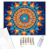 Számfestő.hu Ragyogó Többrétegű Mandala - számfestő készlet – 80×100 cm (Keret nélkül)